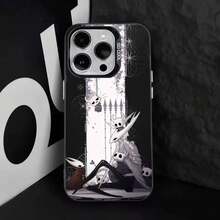 Funda de Teléfono H-Hollow Knight S-Silksong para 17,16,15,14,13,12,11,Pro,Max,Plus,E, Cubierta Negra de TPU - z3 - Ver 8