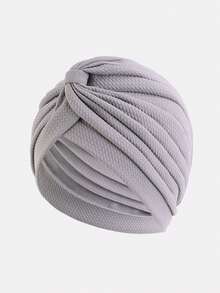 قبعة نسائية ذات تصميم مموج وحزام مرن، قبعة ذات طراز عتيق، مناسبة للاستخدام اليومي - متعدد الألوان - مشاهدة 15