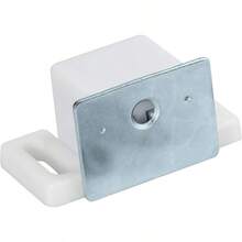 Rok Hardware Heavy Duty 15 lb High Magnetic Catch White/Nickel 10 Pack - como en la foto - Ver 3