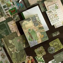 Vintage Scrapbook Kit346pcs Bullet Junk Journal Kit With Journaling/Scrapbooking Supplies, Stationery, A6 Grid Notebook With Graph Ruled Pages, Teen Women - Vintage - Forest - 查看 2