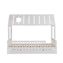 Kids Bed Frames, Headboards & Footboards - White + Wood + 120cm*200cm - View 8