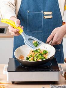 Espátula e pinça de silicone 2 em 1, espátula de cozinha multifuncional antiaderente, espátula para bife, pinça para alimentos resistente ao calor, espátula para peixe, espátula para ovo frito, espátula para panqueca, pinça para torradeira, prensa para hambúrguer, espátula com revestimento antiaderente, espátula para rolinho de frango. - Multicolorido - Ver 4