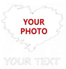 Personalized Heart Photo & Text Print Hoodie - Casual Oversized Sweatshirt With Custom Design, Or Daily Wear, Valentine's Day & Special Occasions - màu đen - Xem 5