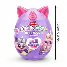 ZURU Rainbocorns Kittycorn Surprise Series 2 , Collectible Plush Stuffed Animal, Surprise Egg, Sticker Pack(Random Style) - Multicolor - View 9
