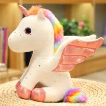 Cute Angel Unicorn Plush Toy 22CM Pillow Soft Fill Girl's Birthday Holiday Gift Home And Office DecorKawaii Giant Unicorn Plush Toy 30cm Soft Stuffed Unicorn Soft Dolls Animal Horse Toys For Children Pillow Birthday GiftsDecorations - Gifts. - Multicolor - View 6