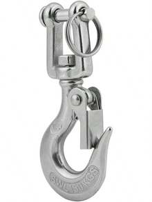 Gancho de ojo giratorio, gancho de  de cadena de elevación de horquilla de ojo giratorio de acero inoxidable 304 350 kg Límite de carga de trabajo(110mm) - 90 mm - Ver 7