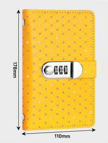 6-Color Password Lock Piggy Bank! Transparent Layer Holds Cash, Coins & Bills, Stylish INS-Inspired Colorful Savings Notebook, Perfect Gift For Girlfriend/Best Friend