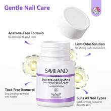 SAVILAND Advanced Series Quick Remove Acetone-Free Nail Polish Removing Pot 80ml - Clear - View 4