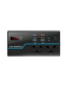 Cargador de coche multifunción de 200W, cargador de coche rápido G8/G9 USB-A Tipo-C de 7 puertos con interruptores independientes y pantalla LED - Multicolor - Ver 9