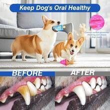 Pawaboo Dog Cooling Chew Toys, 2 Pack Freezable Pet Teething Toys For Puppies For Summer Cooling, Dog Freezer Chewing Ice Toys For Teeth Cleaning, Reusable Puppy Frozen Toys Relieve Dental Discomfort,Blue - Blue - View 6