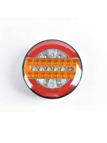 12V/24V Car LED Light Bar Clip-On Auxiliary Light 4-Inch Round Sequential Turn Signal Light Suitable For Trucks