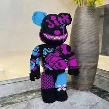 10000片超大熊积木套装 - 送给男孩女孩的完美礼物，也适合办公室和家居装饰，DIY手工创意拼搭玩具，适合节日、生日、感恩节、情人节、万圣节、圣诞节等场合 - 适合14岁及以上人群 | 混合颜色，耐用ABS材质