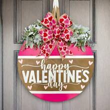 Valentine's Day Wreath Decoration, Valentine's Day Door Hanger, Outdoor Decor, Wall Hanging, Add Fun To Your Home!