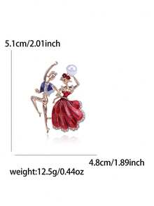 Beautiful Lady And Gentlemen Dancing Brooch For Women Men Dress Suit Pin Accessories Party Banquet Gift - Dancing Brooch - View 9