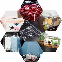 5/10 Piezas de bisagras plegables continuas de acrílico para manualidades, tapa de acuario, gabinete, muebles, soporte de exhibición, caja transparente DIY, etc. - Multicolor - Ver 9