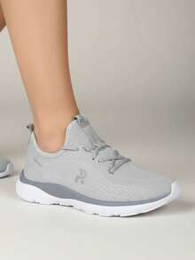 Women's Casual Orthopedic Running Shoes For Gym, Training, And Walking - Xám - Xem 2