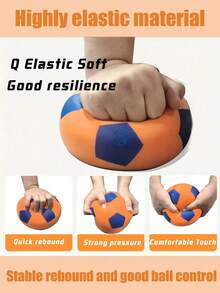 静音弹性泡沫足球 | 柔软PU材质，高回弹 | 适合室内训练/活动 | 抽象3D打印设计 | 送给丈夫/孩子/运动爱好者的理想礼物 | 感恩节/圣诞节/万圣节/新年的绝佳礼物选择 | 适合亲子互动 - 彩色 - 查看 6