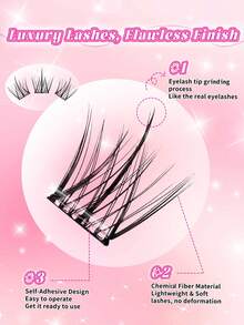 100-120pcs Soft/Natural/Delicate False Eyelashes - 9-16mm, Multiple Styles To Choose From, Suitable For Daily, Date, Work, Dinner Makeup, Enhances Eye Contour, Suitable For Ramadan, Comes With Tweezers For Convenient Application - Black - View 7