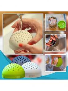 Collapsible Food Strainer Mini Silicone Can Filter Portable Kitchen Draining Sieve Multifunctional Mesh Cooking Tools Home Accessories 1 Pack - 灰色 - 查看 2