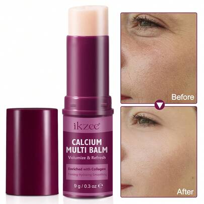 1 pieza Barra hidratante multifuncional rica en calcio, 0.3oz, hidratación profunda, ilumina el cutis, repara la barrera cutánea, reduce las líneas finas, apta para el cuidado personal diario