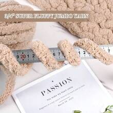 8 Packs Jumbo Chenille Chunky Yarn, 2045g 72oz 245 Yards 224m Crocheting Knitting, Handcrafts Blanket Yarn White, 8 Pack - Gói 8 + Hoa hồng nhạt - Xem 2