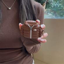 Wireless Bluetooth Earphone Case, Silicone Material Compatible With Apple Earphone 1 2 3 4 Pro Pro2 Pro3, Interesting Down Jacket Design, Apple Earphone Charging Case Anti-Drop Cover - Multicolor - View 13