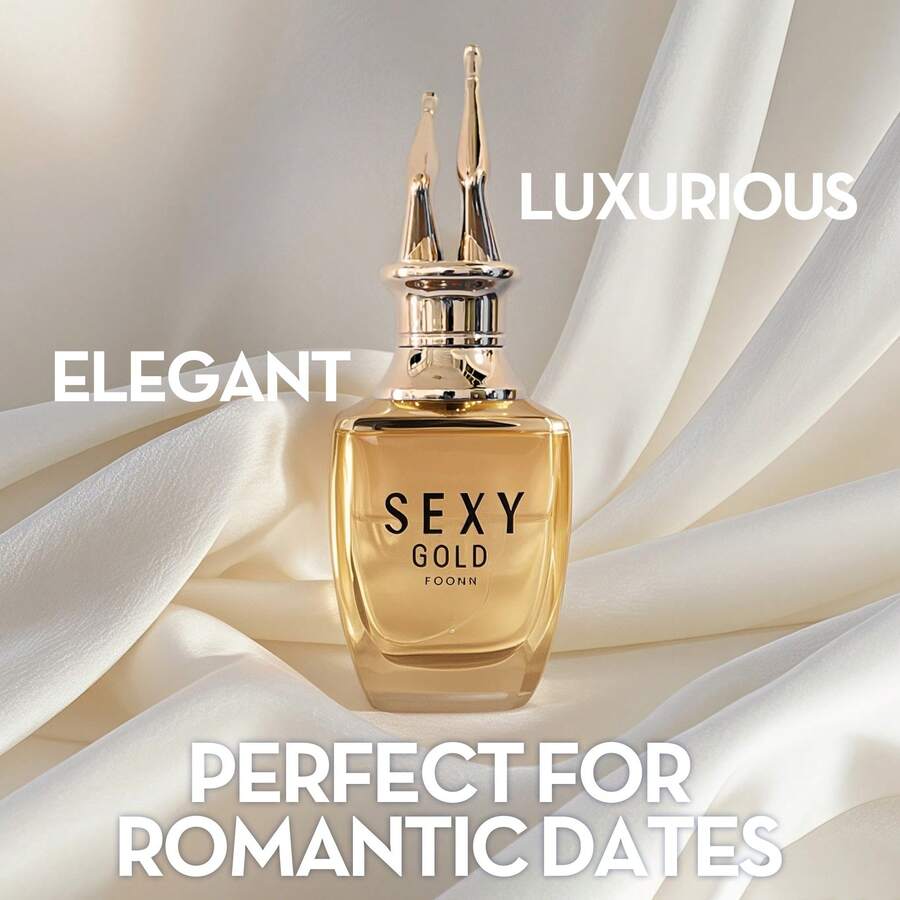 SEXY GOLD Women's EDP  | Luxurious Golden Floral Fragrance | 100ml Premium Feminine Perfume | Evening Glamour Scent. - 花卉印花 - 查看 1