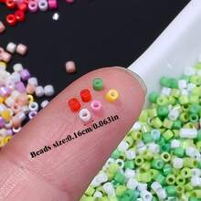 1000pcs 1.6mm Japan Delica Seed Bead Glazed Luster Colors Seed Bead Accessories For Needlework DIY Jewelry Making Earring Bracelet - Millet Pearl - View 5