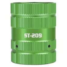 Pipe Reamer 2.2x2.6 Pulgadas Reamer de conducto Verde con Cuchilla de Acero Inoxidable Herramienta desbloqueo Tubos Cobre plomería Profesional y Herramienta Desgaste para plomeroReamer - como en la foto - Ver 4