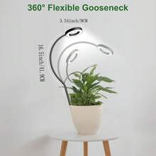 1 Set Lampu Pertumbuhan Tanaman dengan Cakram Tanah, 3 Mode Warna, Pengaturan Waktu, Kecerahan yang Dapat Diatur, Saklar Spektrum, Lampu Pertumbuhan Tanaman Dalam Ruangan Bertenaga USB - 3 warna - View 2