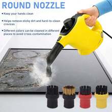 For Karcher Easyfix SC1 SC2 SC3 SC4 Steam Cleaner Accessories Set, Microfibre Floor Cloth, Hand Nozzles Covers, Abrasive Cloths, Round Brush, Mop Cloths Round Nozzle Brushes Manual Nozzle Covers For EasyFix Steam Cleaner Replacement Parts - Multicolor - View 5