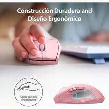 F11 Mouse Inalámbrico 2.4 G, Ratón Ergonómico de 4800 DPI 6 Botones, Mouse Oficina con Receptor USB, 5 Niveles de DPI Ajustable, Ratón Muy Bajo Consumo de Energía, 10M de Conexión Para Win/ - 1 - Ver 6