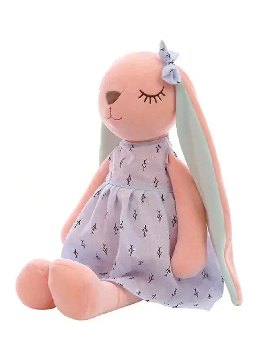 Muñecas de conejo creativas, peluches de conejo "An'an" con orejas caídas, muñecas de peluche femeninas, muñecas tranquilizadoras, regalos de cumpleaños. Juguetes de peluche con forma de pequeños animales lindos, suaves al tacto, son la primera opción para la decoración navideña, la decoración del hogar y la decoración de fiestas - Multicolor - Ver 1