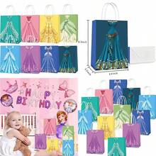 16 Packs Princess Party Gift Bags, Princess Party Supplies for Kids Princess Themed Birthday Party treats bags(default) - Multicolor - Ver 1