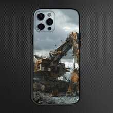 Classic C-Caterpillares Truck  Phone Case Compatible With  16,15,14,13,12,11 Plus,Pro Max, Soft Silicone Black Cover One 17 Case,  16 PrCover Compatible With  17 Pro Case,  17 Pro Max Case, IPho Case - z8 - Xem 4
