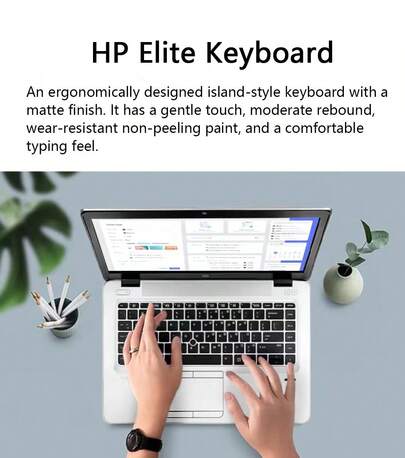 HP Used Laptop With An I7 6th Generation Processor, Suitable For Office Work, Business, University Students, And Gaming. 8GB RAM + 256GB Storage.