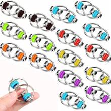 7pcs Bicycle Iron Chain Fidget Toys Keychain, Fidget Flippy Chains - Multicolor - View 5