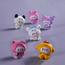 صندوق أعمى لدمية الدب الشخصية الكيوت من سانريو، إكسسوارات ديكور منظر طبيعي مصغر، مناسبة للسيارة والمكتب