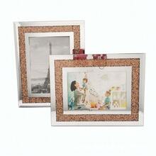 1pc Diamond-Inlaid Crystal Picture Frame; Glass Desktop Display Stand; Mirror Base Jewelry Display Cabinet; Luxury Desktop Decoration. - Inner Frame Dimensions - View 4