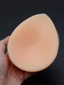 WANTES 1 Pair Medical Grade Silicone Teardrop Breast Prosthesis, Teardrop Breast Forms Suitable For Roleplay/Breast Reconstruction, Durable Concave Breast Prosthetics - Beige - View 9