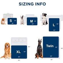 TTJM Waterproof Dog Blankets For Large Dogs - Cat Blanket For Couch Protector Washable Long Faux FurCalming Soft Reversible Throw Furniture Protection For Puppy Pet 50"X60" Tie-Dye Grey - 紮染灰 - 查看 5