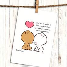 1PC Cute Spanish Anniversary Card With Envelope Charming Illustrated Bears Hearts Design Perfect For Wife Husband Lover Family Member Express Love Blessings With This Unique Keepsake Love Greeting Card Affectionate Message Quality Paper Card Anniversary Gifts For Wife Christmas Birthday Thank You Invitation Wedding Party Celebration Card Perfect For All Occasions As Greeting Card Birthday Card Christmas Card Thank You Card Invitation Card Wedding Card With Red Envelope - 1pc - 查看 4