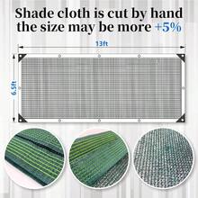 Tela de sombra 90% verde negruzco para jardín 6.5 x 13 pies resistente al sol lona de malla duradera con ojales reforzados para invernadero plantas gallinero pérgola toldoShade Cloth - mundodegruzco - Ver 2