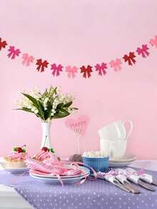 12 buc/set coroană cu fundă din fetru multicolor - decor coroană cu fundă DIY, coroană cu fundă 3D, decor de Crăciun roz, decor de petrecere cu fundă roz, ornament artistic agățat, potrivit pentru decorul casei și al petrecerii, coroană de ziua de naștere, decor de nuntă, agățat de perete, creativitate nesfârșită, asamblare DIY manual, aplicabil pentru Paște, Ziua Mamei (necesită auto-asamblare) - Multicolor - Vizualizare 4