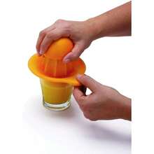 Joie Exprimidor de citricos con boquilla para verter sin BPA y aprobado por la FDA y ABS Silicone Juicer Anaranjado Set of 1 1 - Naranja - Ver 2
