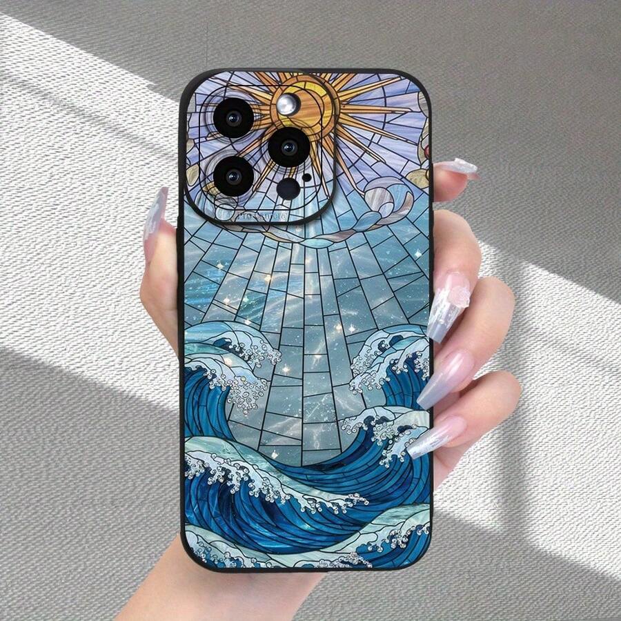 Funda de teléfono creativa personalizada, elegante y minimalista, con patrón de ondas de vidrio, acabado mate premium, diseño resistente a golpes y caídas, resistente a la suciedad y duradera, adecuada para 17/17 Pro/17 Pro Max/17 Air/ 16/16 Pro/16 Pro Max/16 Plus/ 15/15 Pro Max/15 Pro/15 Plus/ 14/14 Pro/14 Plus/14 Pro Max/ 13/13 Pro/13 Pro Max/12/12 Pro/12 Pro Max/11/11 Pro/11 Pro Max/XR/X/XS/XS Max. Es el regalo de cumpleaños perfecto para novias, novios, esposos, esposas, amigos o para uno mismo, innovador y a la moda, adecuado tanto para hombres como para mujeres.El regalo perfecto para familiares y amigos. - Multicolor 2070 - Ver 1