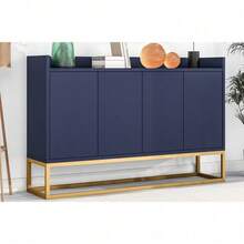 Förvaringsskåp - Marinblå + Spånskiva - Visa 11