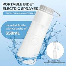 350ml Portable Electric Travel Bidet Sprayer, USB-C Rechargeable Hand-Held Mister - 2 Pressure Modes, IPX7 Waterproof, Suitable For Toilet Use, Postpartum, Camping And Travel, Usable For Both Men And Women, Can Clean Hemorrhoids - Nhiều màu - Xem 5