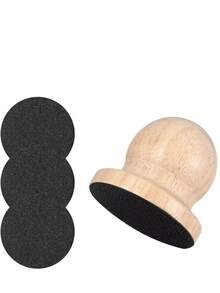 1个木制可拆卸狗狗指甲锉，狗狗用品，圆形指甲锉，缓解狗狗压力 - 彩色 - 查看 9