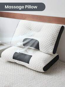 1/2pcs Pillows, Bedding, Bed Pillows, Massage Neck Pillow, Christmas Decoration, Room Decor, Suitable For Cervical Spine-Adult Sleep Health Care| Shoulder Pain Pillow For All Sleeping Positions, Honeycomb Shape Massage Pillow, Help Sleep And Protect The Neck Pillow, High Quality Pillow Core, Dorm Room Essentials College, Suitable For Home Bed, Sofa, Living Room, Bedroom - 蜂巢枕芯 - 查看 8